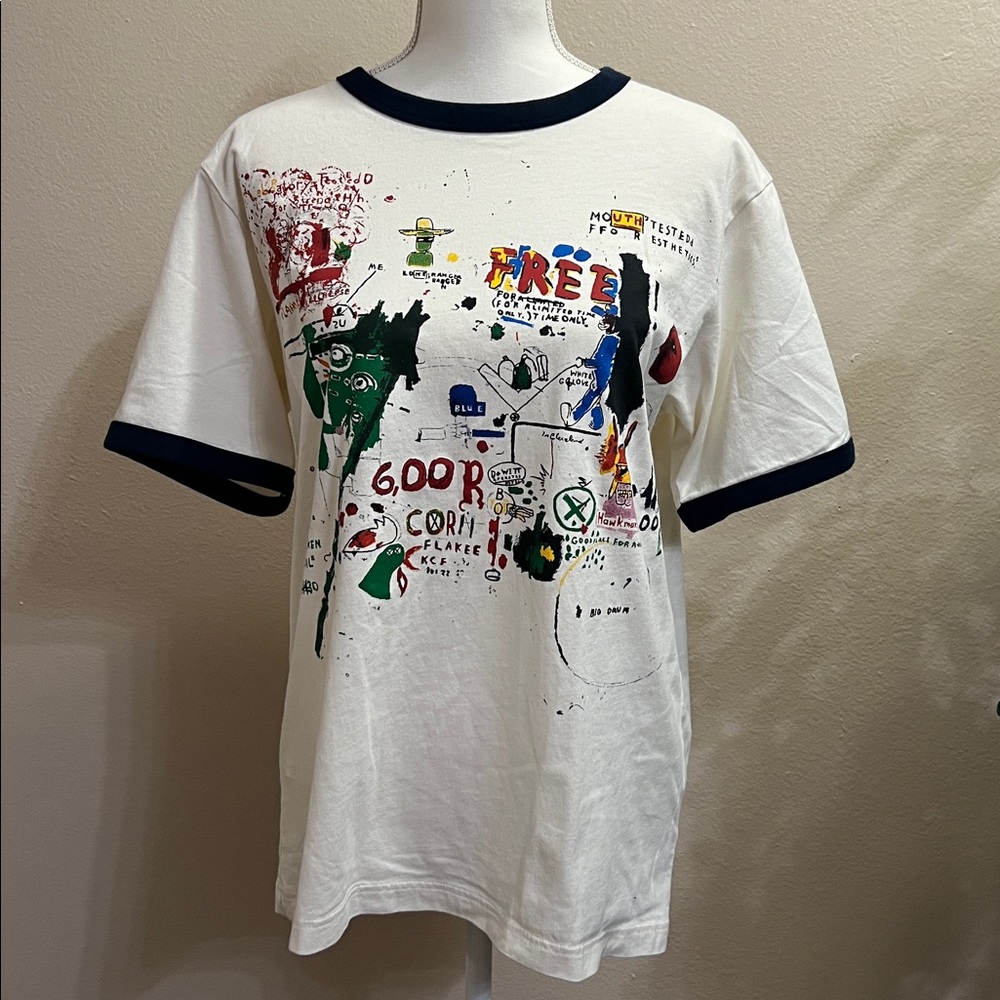 UT Jean Michel Basquiat Cotton Tee Shirt M
